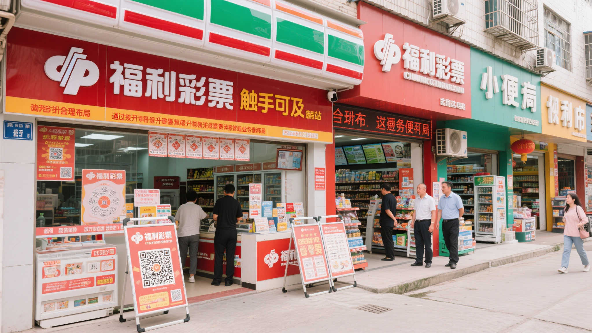 通过合理布局，许多当地便利商铺、小超市纷