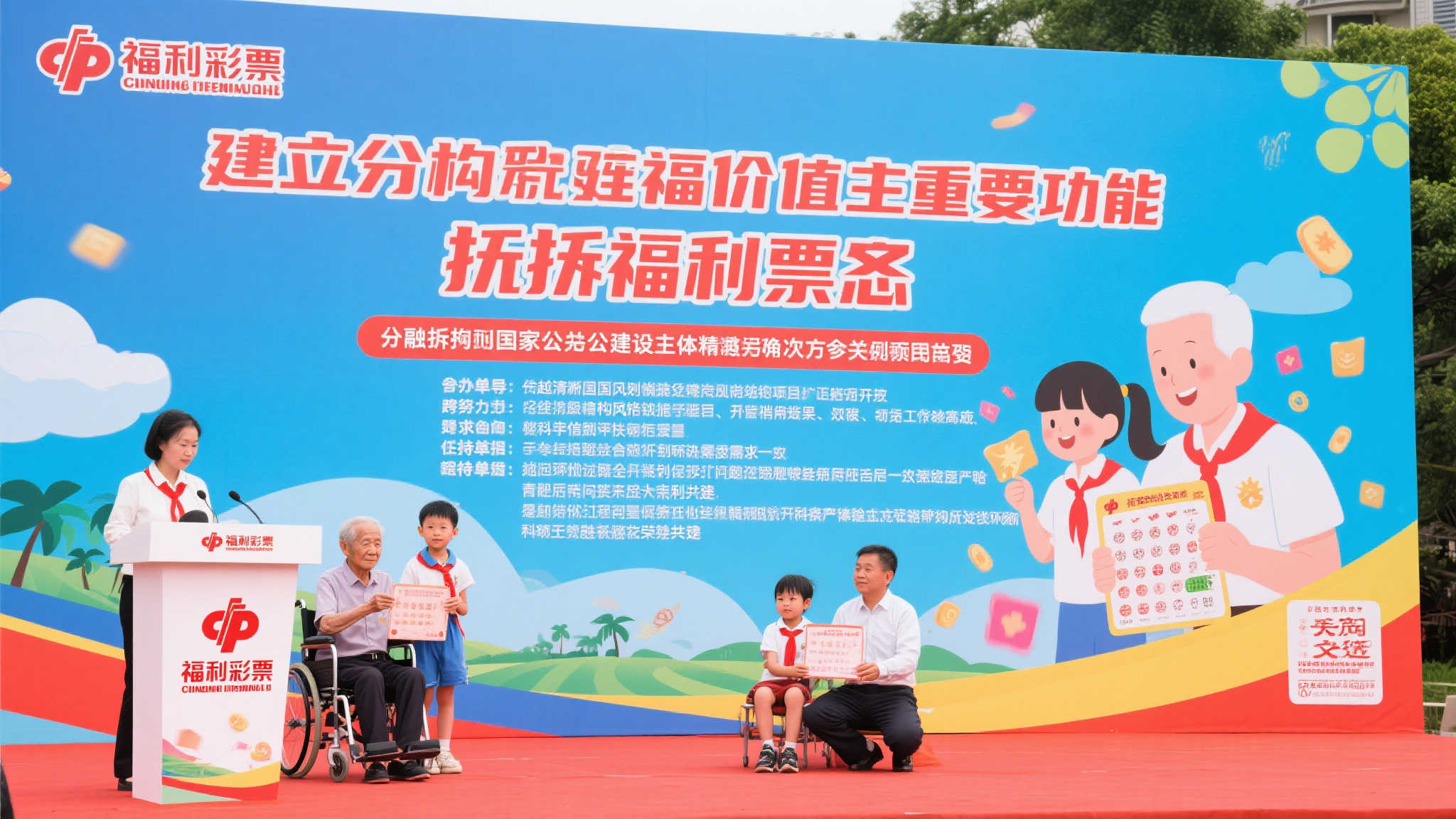 作为本次活动的一大亮点，“福利彩票”的深