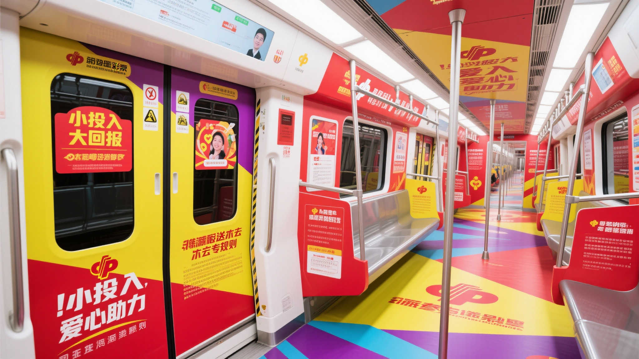 在这列独具匠心设计打造的彩票推广专列中，