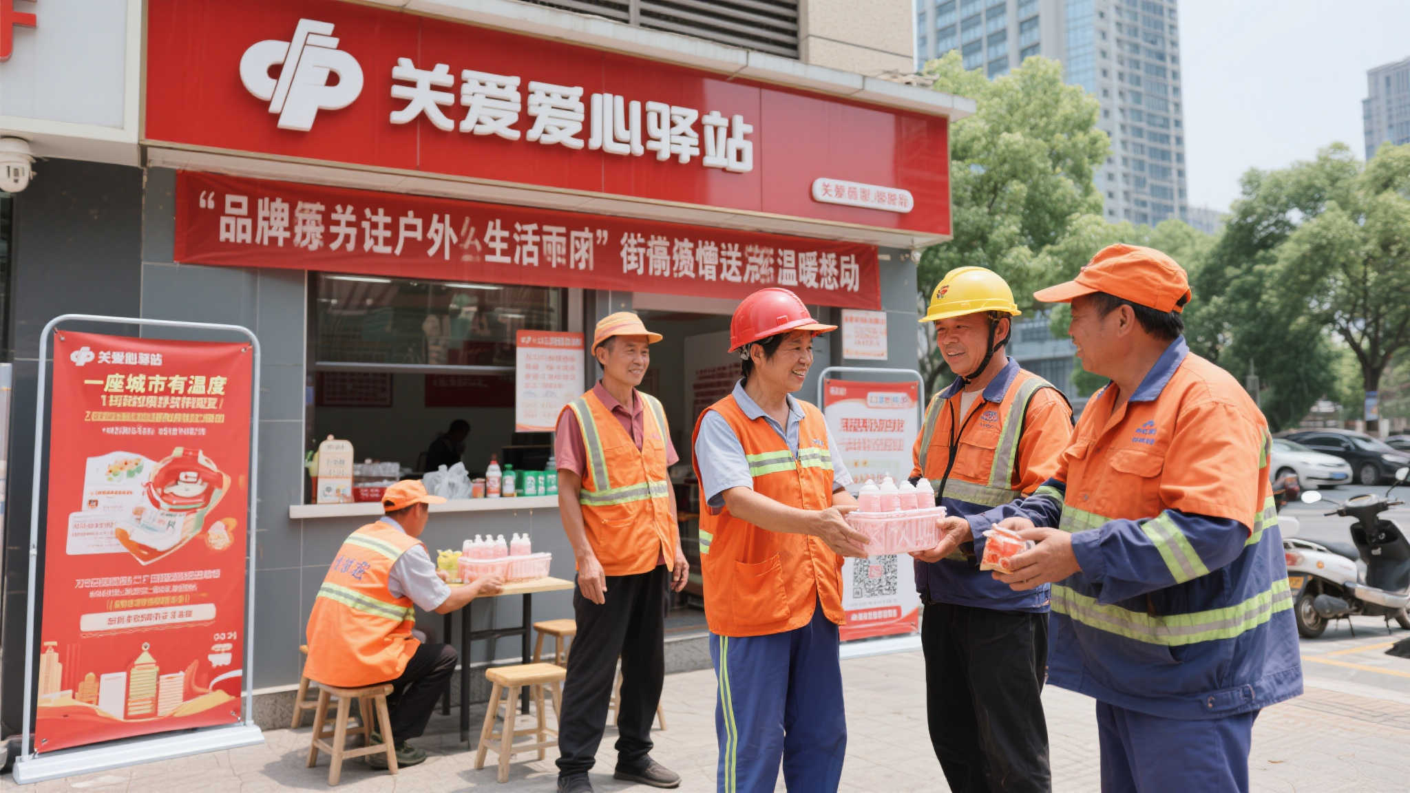 前言：关注户外劳动者生活需求，用真情送上