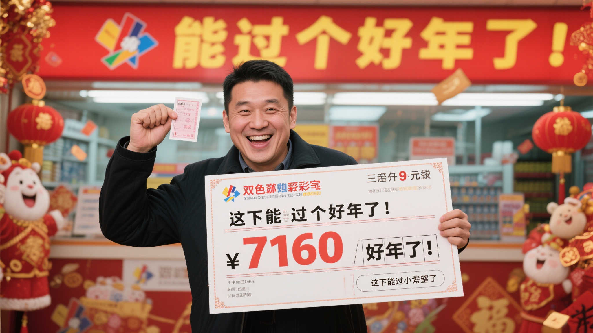 男子仅花2元中双色球716万,喜称今年能过个好年! 新年将至,谁不希望有个好彩头?近日,一位