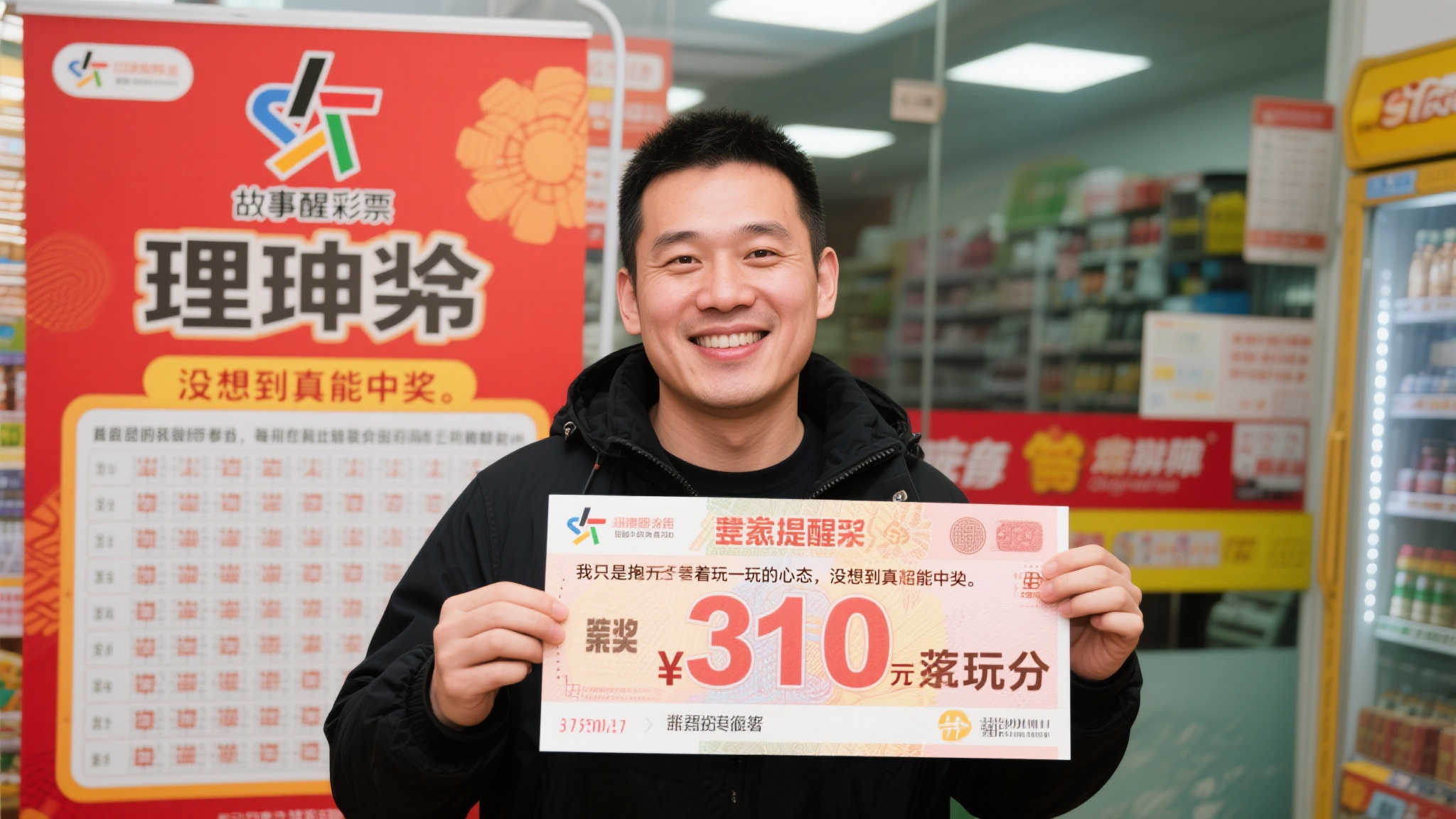 男子首次尝试复式票，14元投入喜获双色球31万大奖