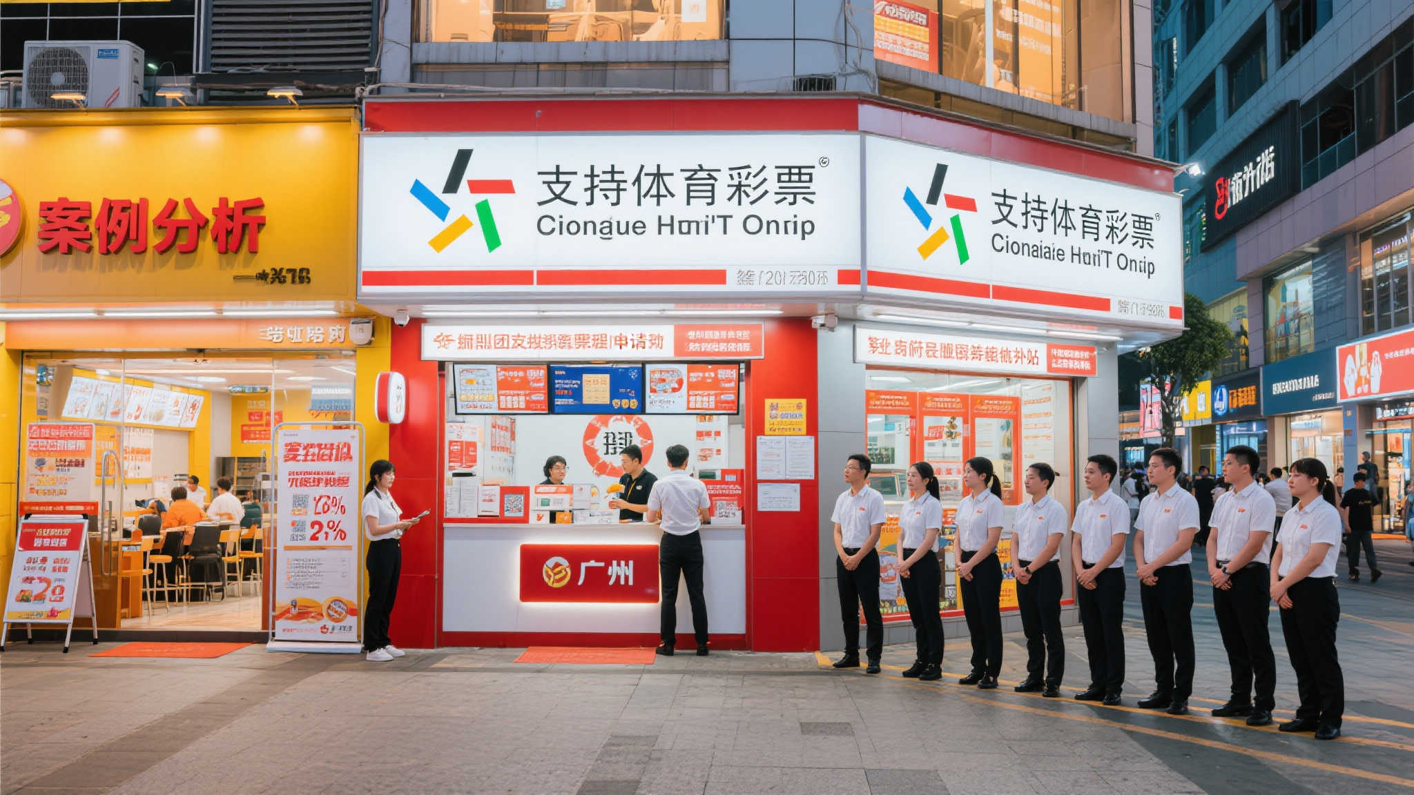 具体案例分析：
例如广州某知名商圈内一