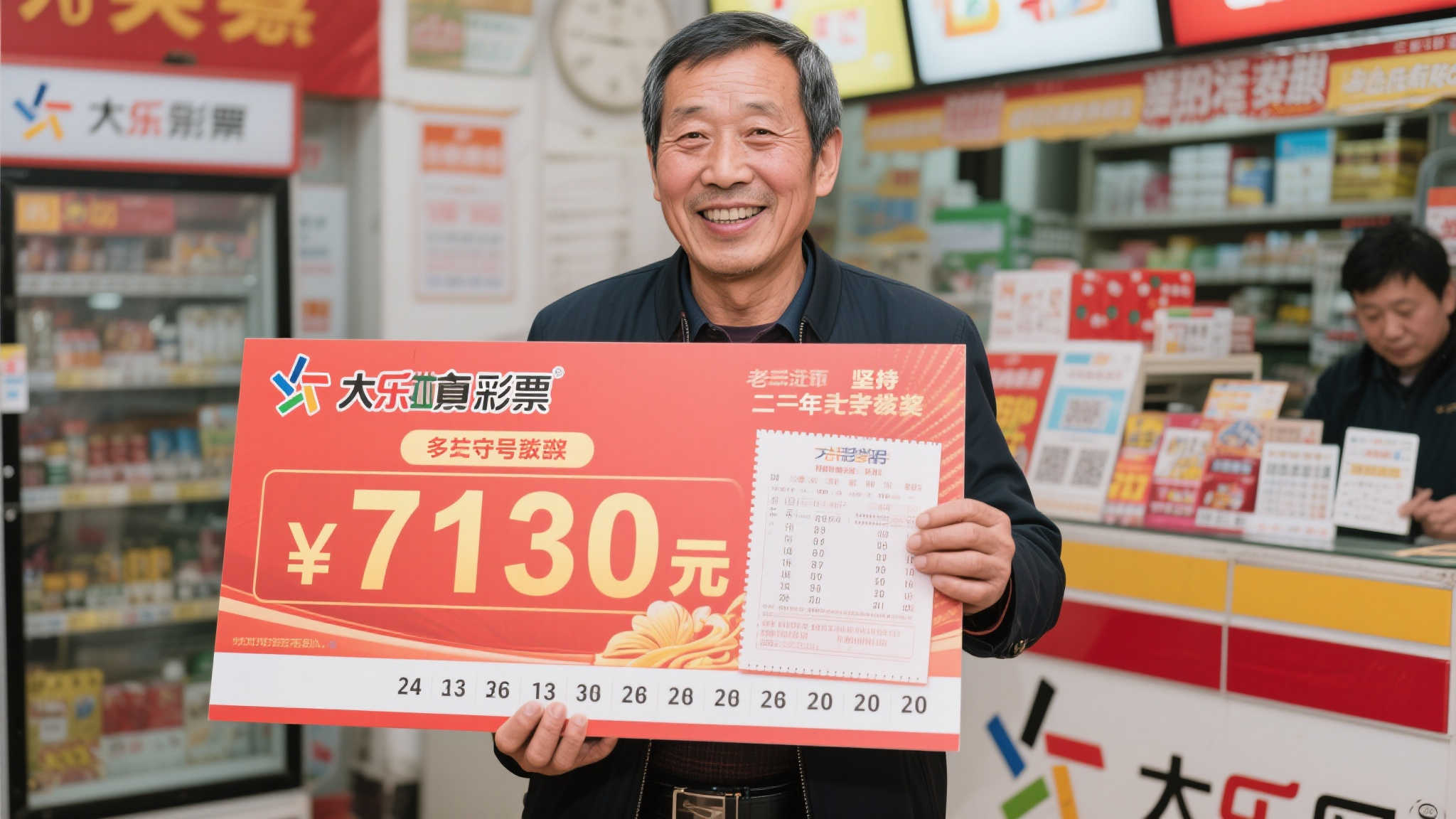 资深彩民喜中大乐透713万 一个月后委托儿子代领大奖 一、老彩民的坚持:多年守号终获回报
据