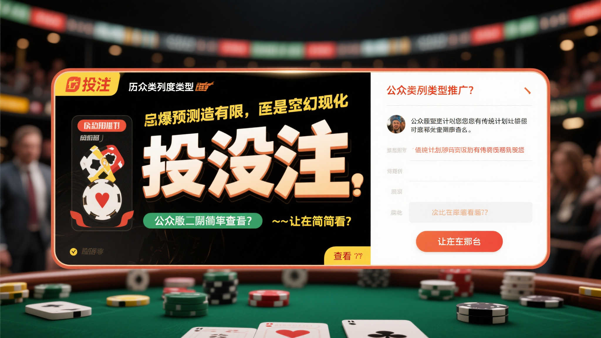 过去类似类型推广、“投注”的公众接受度有