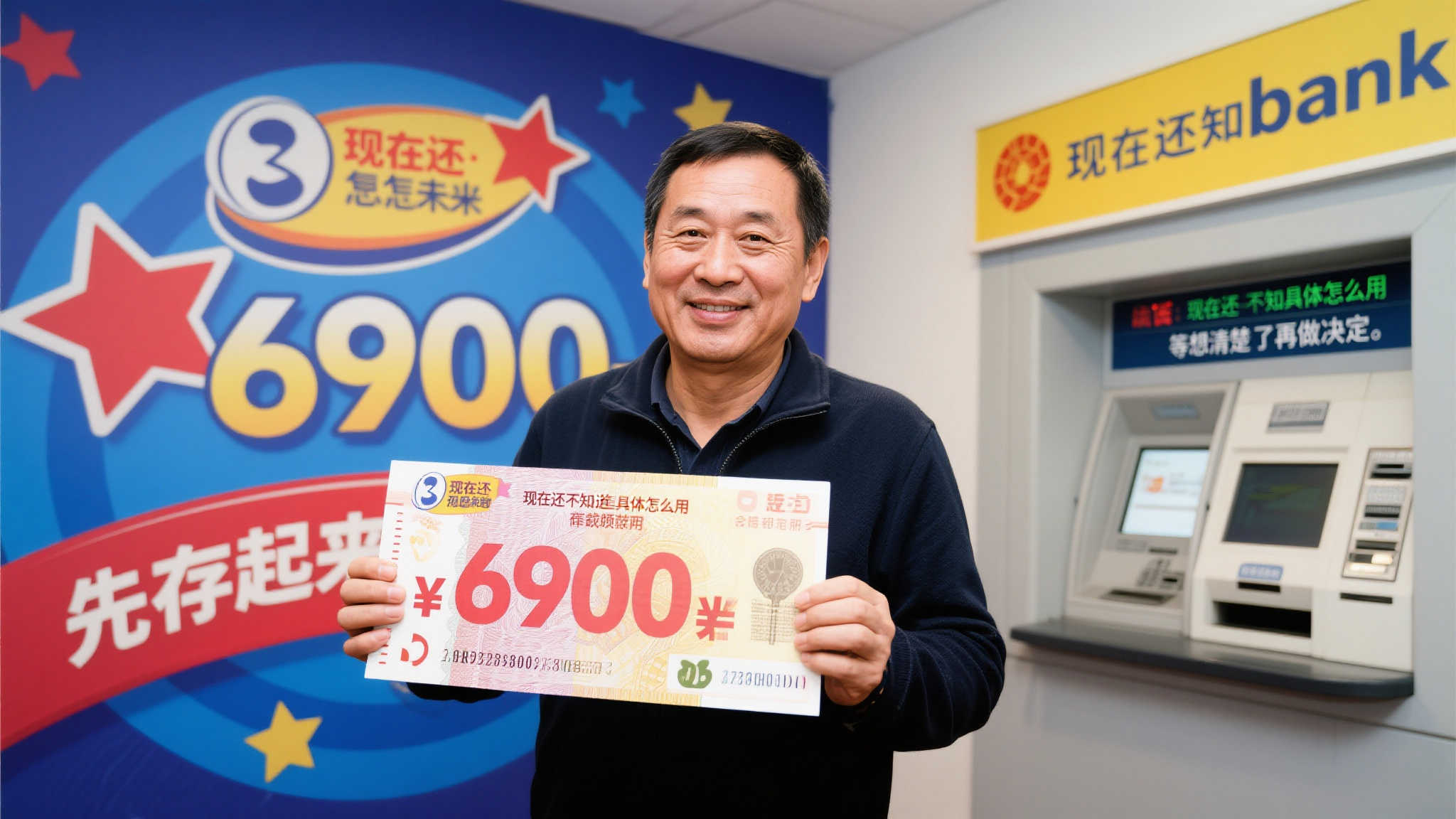 中年男子14元击中双色球690万大奖，全家齐聚兑奖，奖金暂存银行