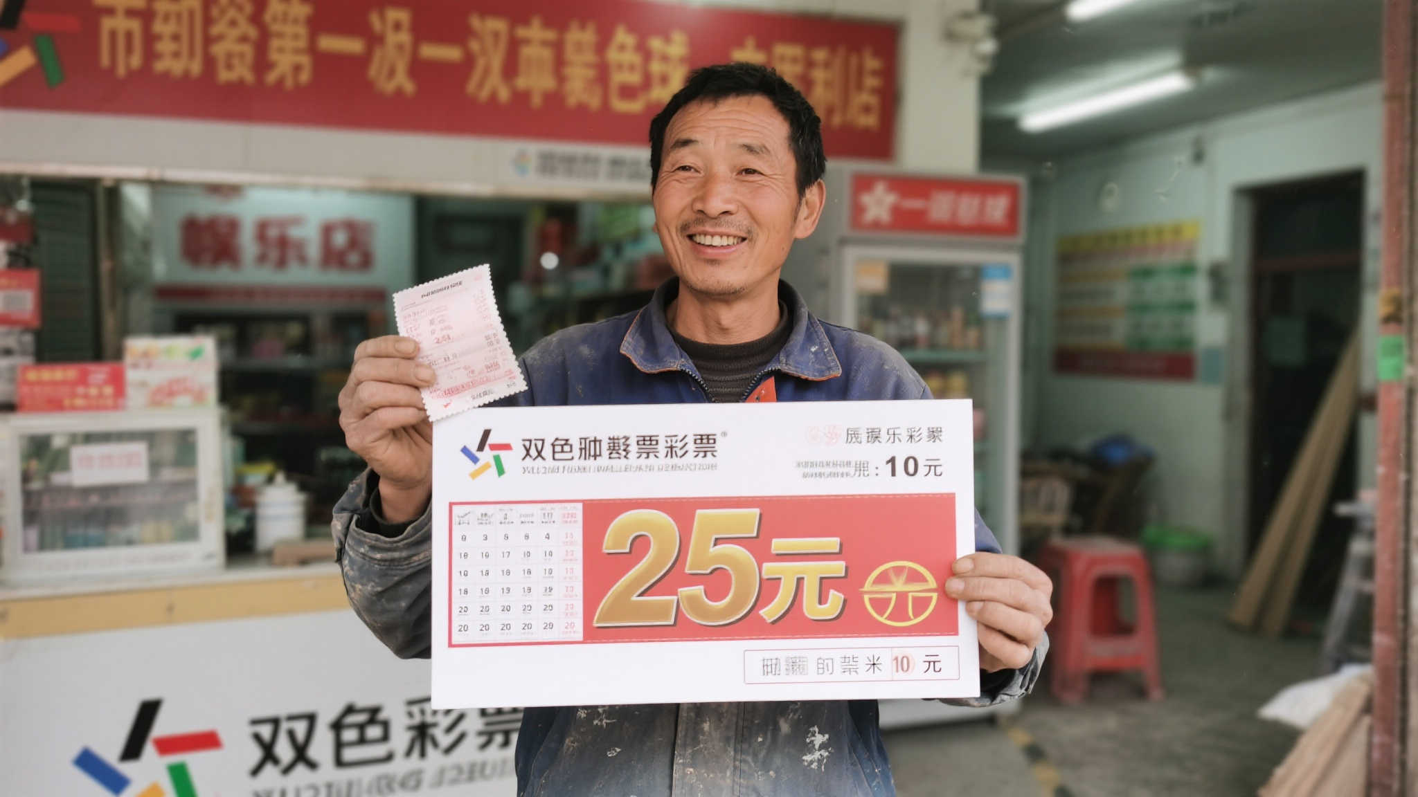 装修工10元中双色球25万,奖金存下细心规划未来 装修工10元中双色球25万,奖金存下细心规划未来
