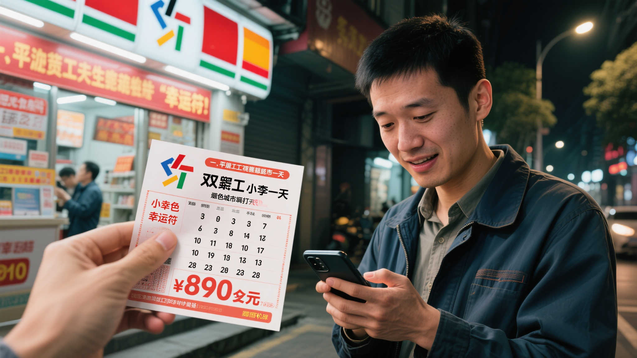 “打工族机选双色球揽获890万 得知中奖整夜无眠” 一、平凡打工人的不平凡一天
故事的主人