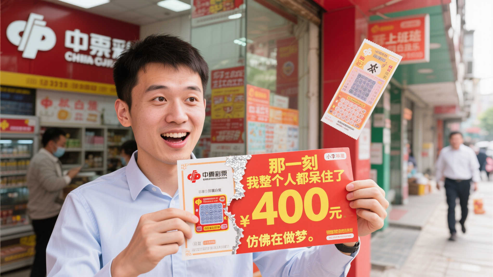 职场人士喜中福彩刮刮乐40万 梦想购车置业成真