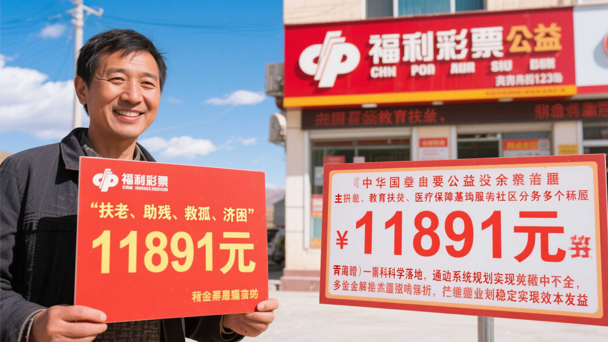 “福利彩票”一直以“扶老、助残、救孤、济