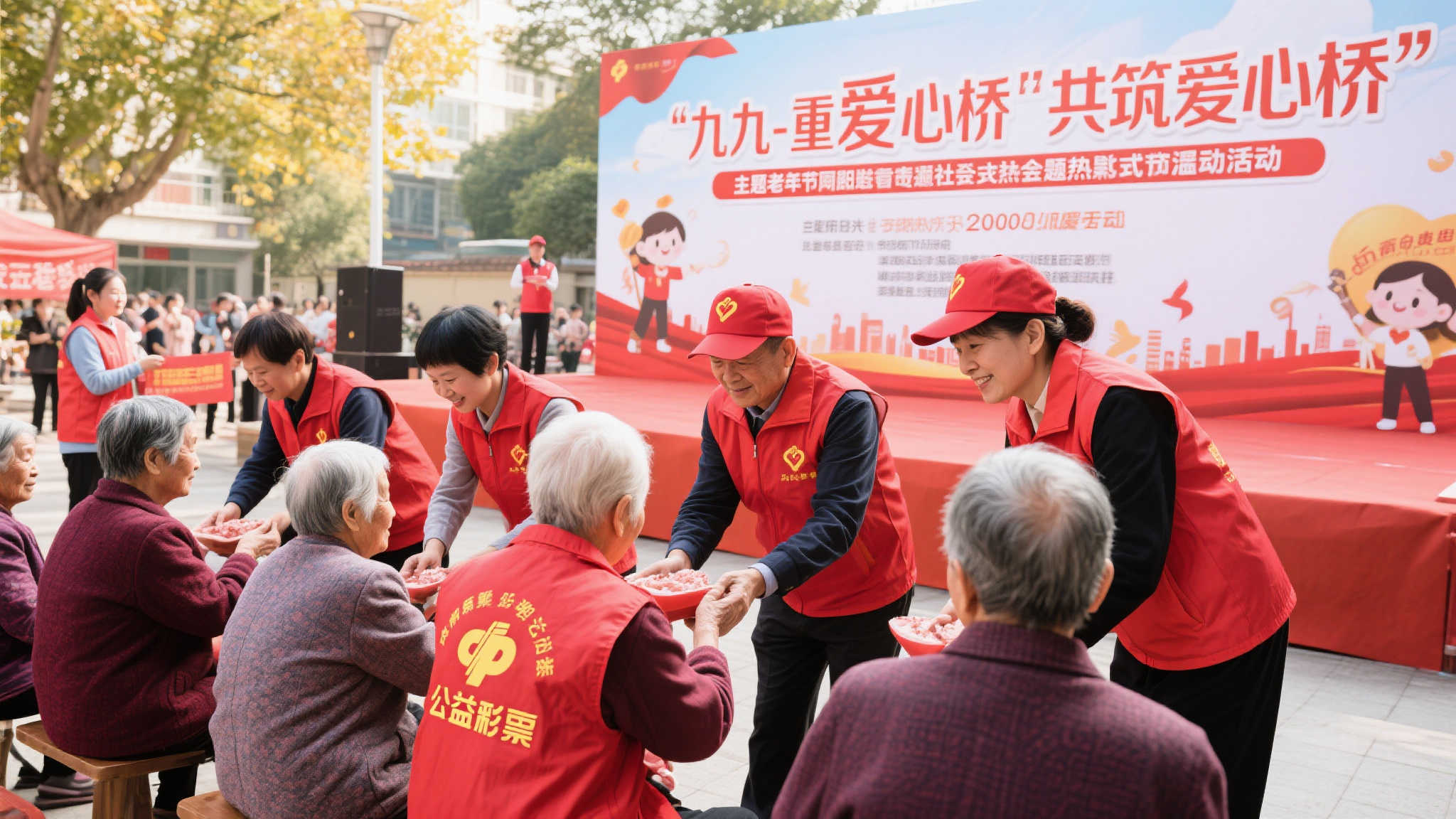 在这个秋高气爽的季节，当九九重阳节如约而
