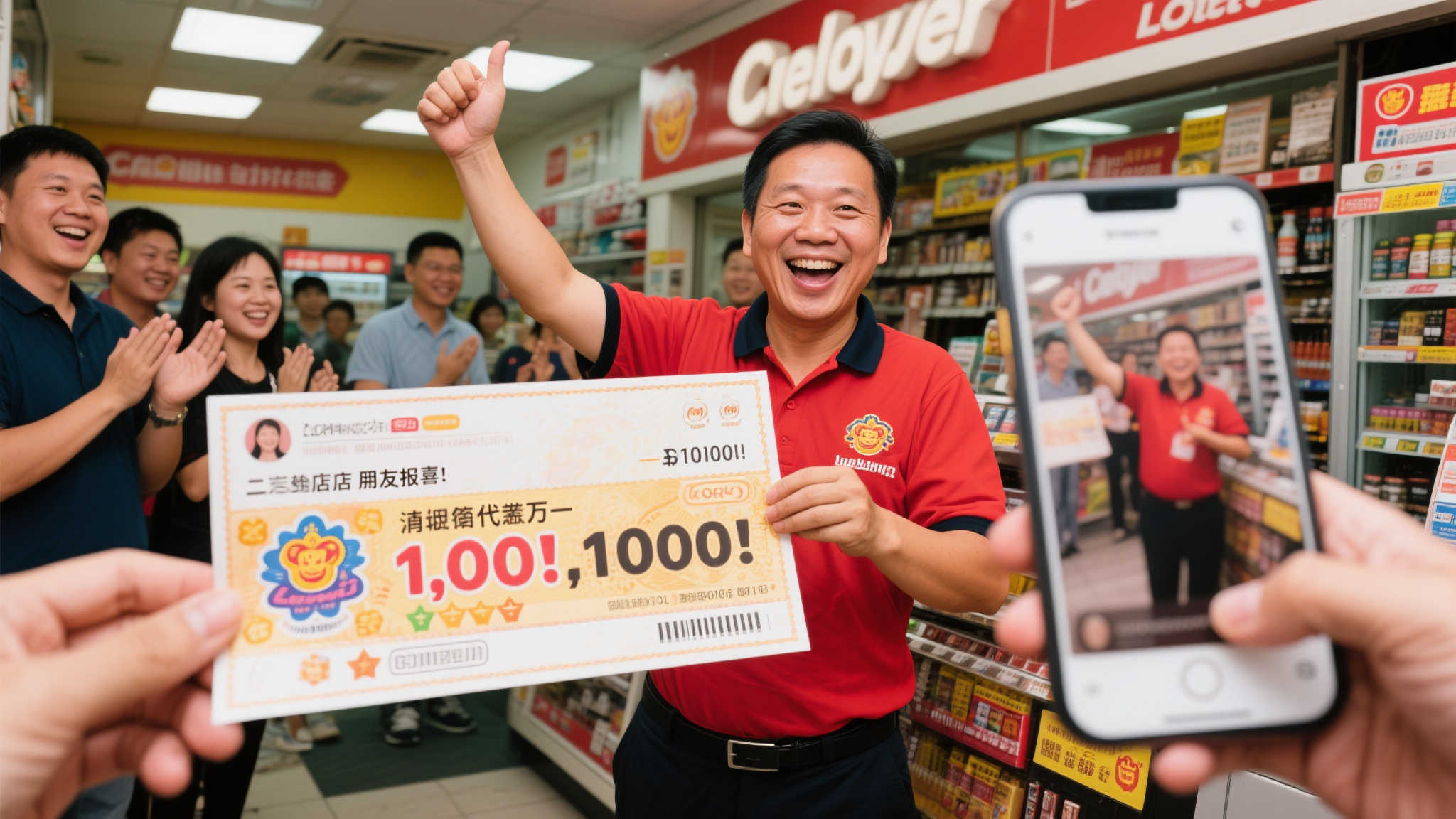 彩民仅花8元喜中双色球617万 店主朋友圈狂晒好消息