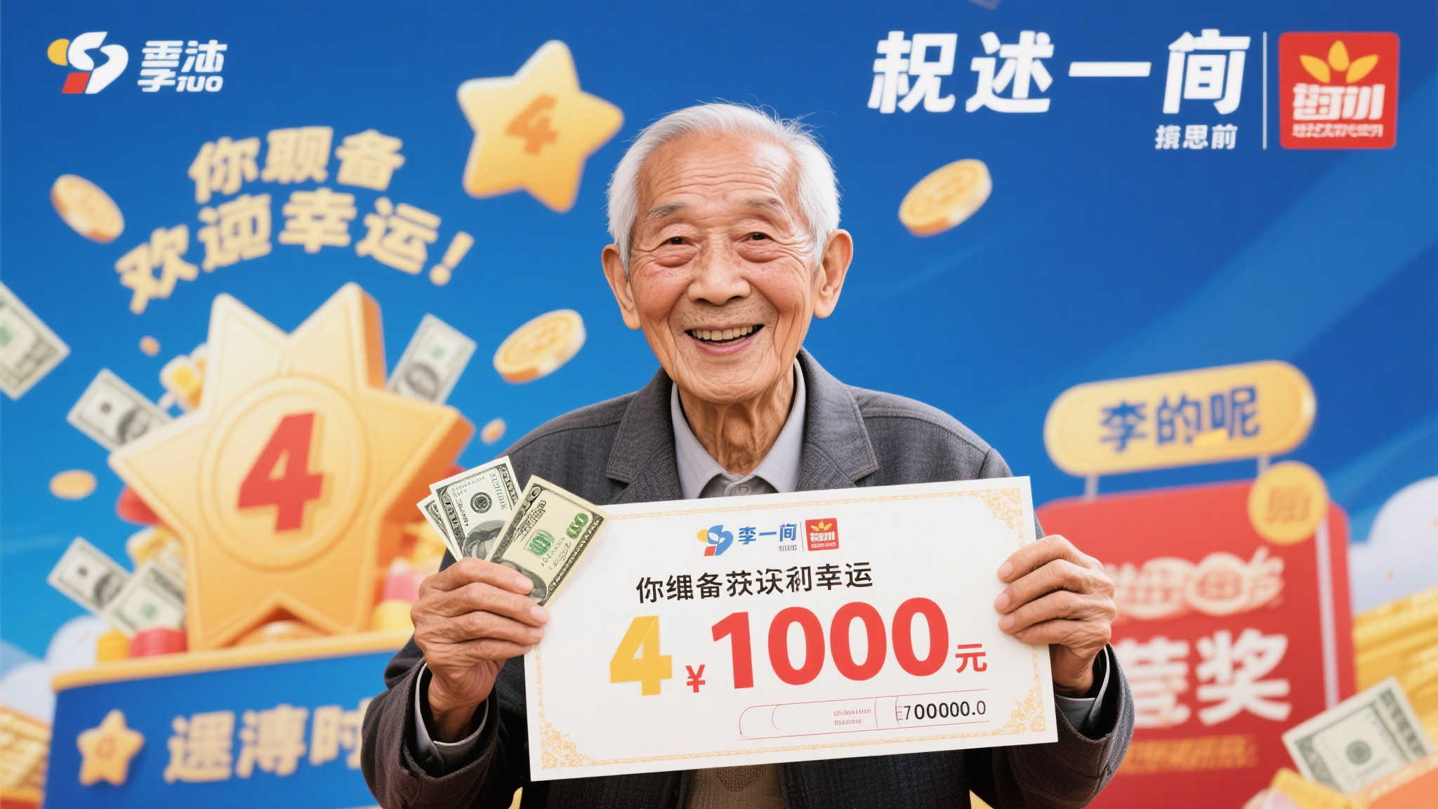 八旬老人喜中千万巨奖! 八旬老人喜中千万巨奖!